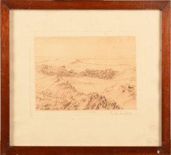 Rodolphe De Saegher etching dunes