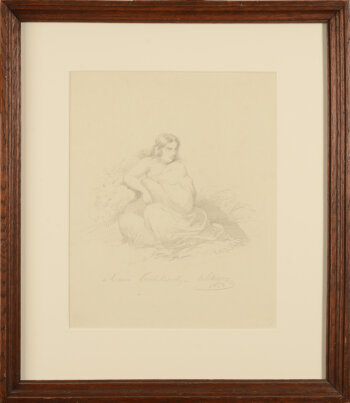 Cesare Dell'Acqua drawing of a savage woman