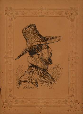Adolphe Dillens Man with hat