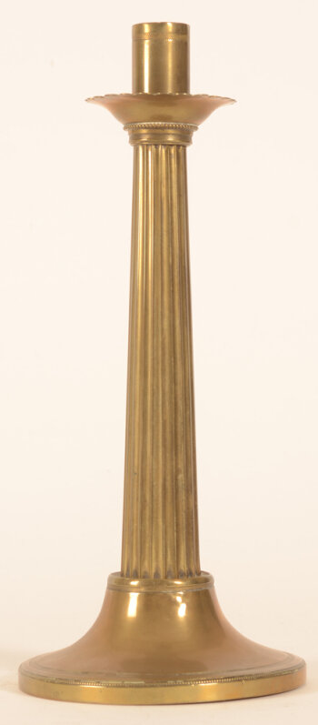 Gent brass candlestick 19th century