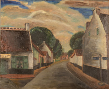 Irene Hamerlinck Expressionist Flemish Village