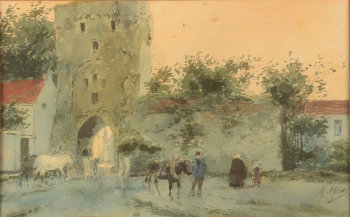Armand Heins the Moerenpoort gate in Tongeren