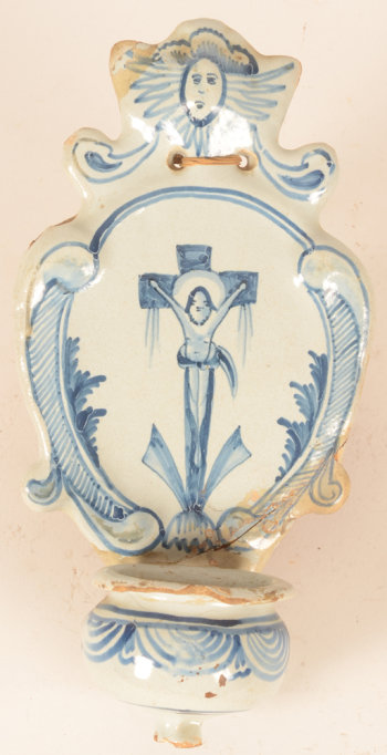ceramic holy water stoup