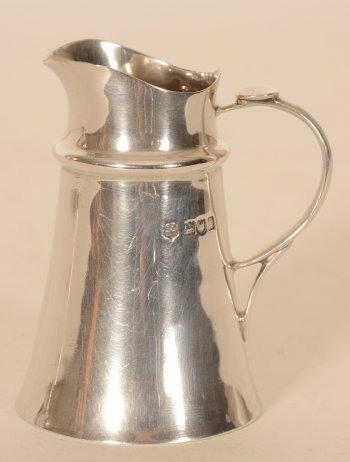 Jackson and Fullerton silver cream jug