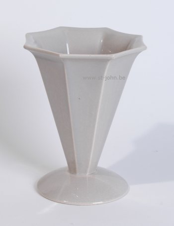 Jean Luce grey ceramic flower vase art deco