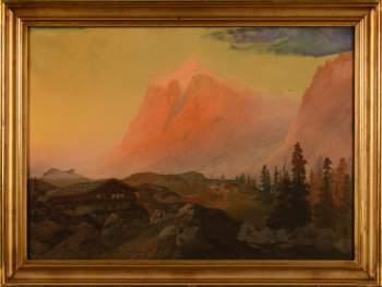 Arnold Jenny Swiss mountain view 1852