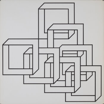 Albert Rubens Screenprint squares III 1971