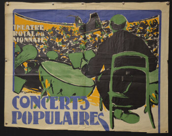 Fernand Lantoine Theatre de la Monnaie Concerts Populaires poster 1924