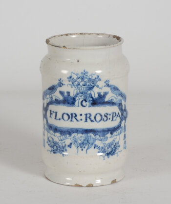 Delft Pharmacy jar Flor. Ros.