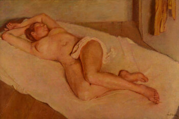 Victor Lorein Reclining Nude (artificial light) 1950