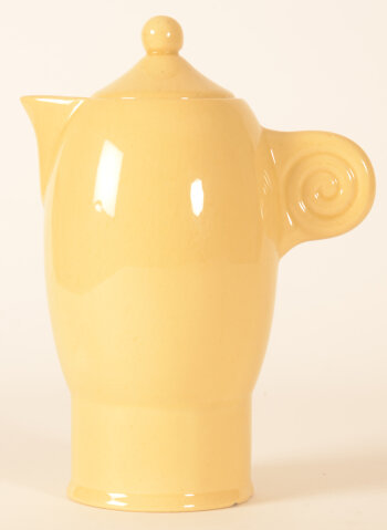 Jean Luce a striking yellow art deco coffee pot