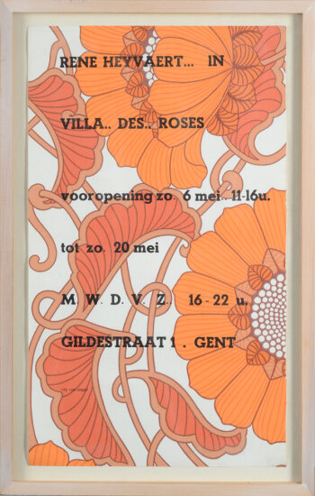 René Heyvaert An enigmatic wallpaper poster for the Villa des Roses exhibition