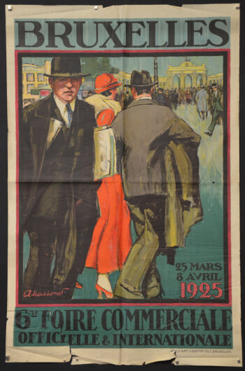 Armand Massonet Bruxelles 1925 6me Foire Commerciale poster
