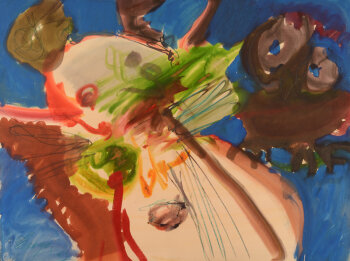 Hugo De Clercq a rare 'Cobra' watercolour