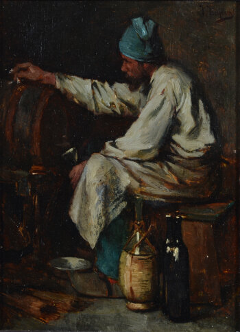 Josse Impens in the wine cellar
