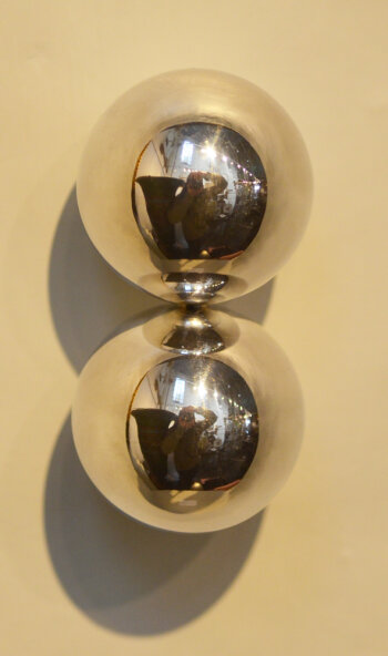 David Huycke Multiple Kissing Spheres 1 2025 sterling silver