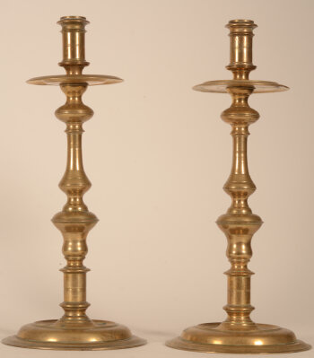 A large pair of candlesticks