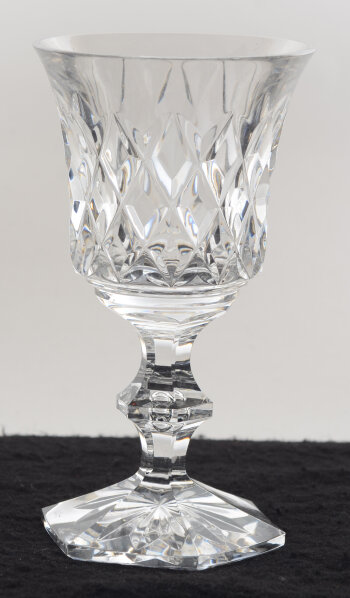 Val Saint-Lambert, Metternich, taille fantaisie, cut crystal wine glass