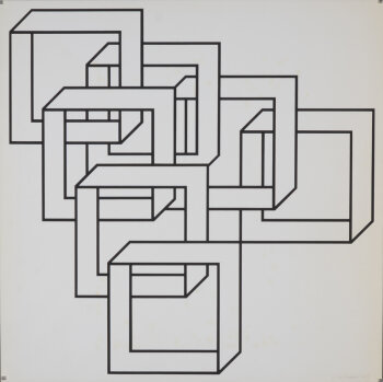 Albert Rubens composition with squares I 1971