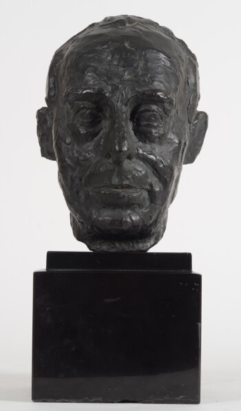 Henri Puvrez Portrait of the sculptor Oscar Jespers in bronze