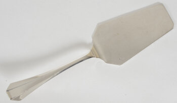 Delheid Frères (Brussels) a large art deco silver cake server, 1930's