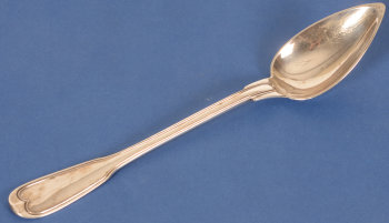 Emile Adolphe Bonnevie large vegetable spoon silver