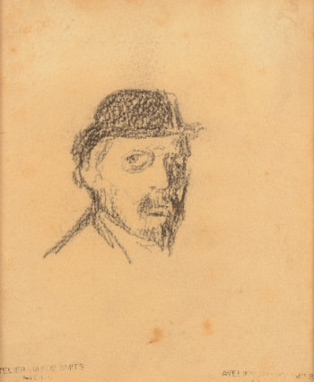 Jakob Smits Self portrait drawing