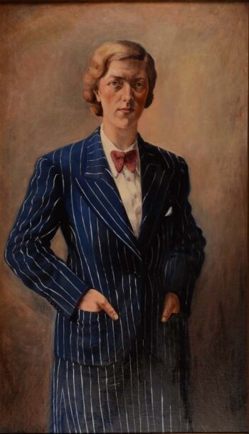 Georges Steel Portrait of a fashionable lady 1943