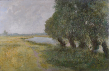Armand Heins the river Leie in Summer, 1915, oil on canvas