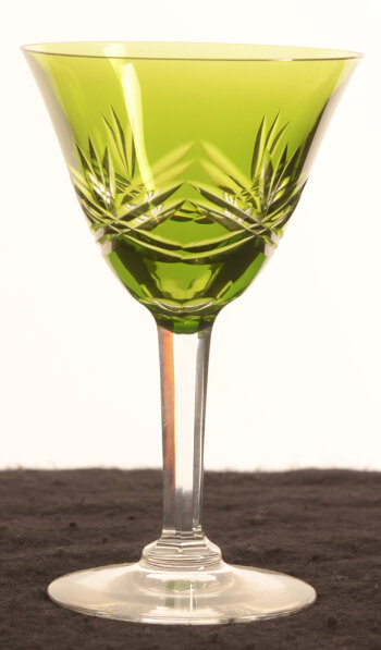 Val Saint-Lambert Gandria taillé green riesling glass