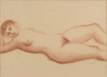 Geo Vindevogel drawing nude