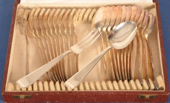 Wolfers Frères model 233 Mona Lisa 12 entree forks and 12 spoons