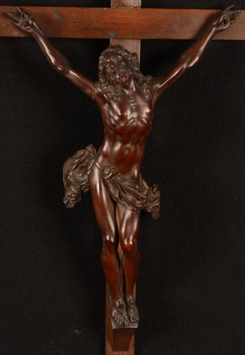 Wooden Christ on the cross