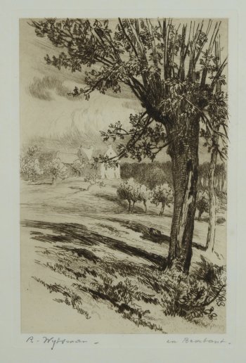Rodolphe Wytsman En Brabant etching