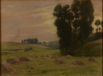 Rodolphe Wytsman landscape near Brussels pastel