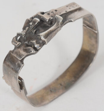 Raf Verjans a sterling silver brutalist bracelet