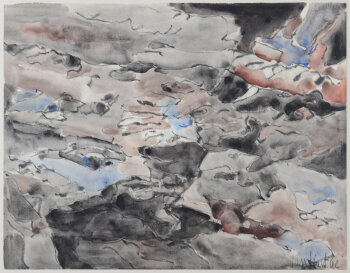 Louis Van Lint Grisaille du Nord 1962 aquarelle